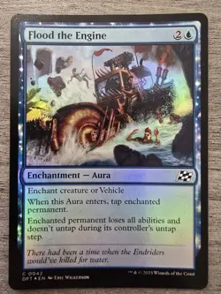Flood the Engine (C) Foil #42 Aetherdrift MTG NM - Image 1