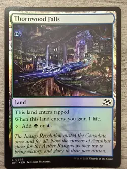 Thornwood Falls (L) Foil #266 Aetherdrift MTG NM - Image 1