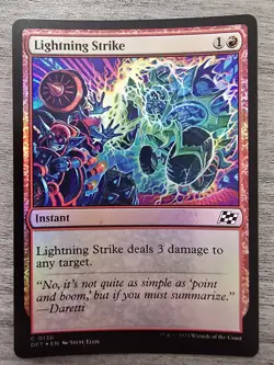 Lightning Strike (C) Foil #136 Aetherdrift MTG NM - Image 1
