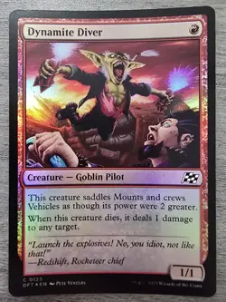 Dynamite Diver (C) Foil #123 Aetherdrift MTG NM - Image 1