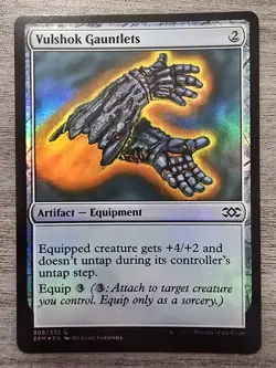 Vulshok Gauntlets (C) Foil #305 Double Masters MTG NM - Image 1
