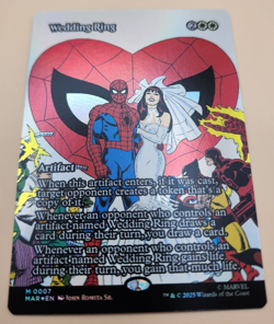 MTG Magic The Gathering Spider-Man Wedding Ring Mythic 0007 Foil - Image 3