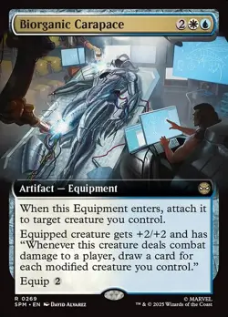 Biorganic Carapace (Extended Art) Marvel's Spider-Man NM MTG Non foil - Image 1