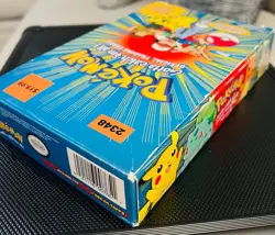 1999 Pokemon Official Trading Cards TOPPS Blue Label open BOX WITH sealed packs! - Image 2