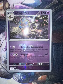 Pokemon TCG Cofagrigus Master Ball Pattern 040 White Flare Reverse Holo Nm - Image 2
