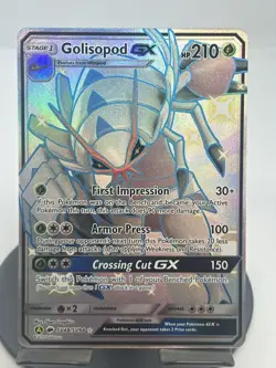 Pokemon TCG Golisopod GX SV48/SV94 Hidden Fates: Shiny Vault Holo Rare NM - Image 1