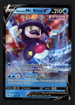 Galarian Mr. Rime V 049/189 Astral Radiance Ultra Rare Pokemon TCG - Image 1