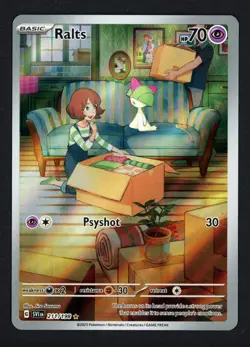 Ralts 211/198 Scarlet & Violet Base Illustration Rare Pokemon TCG - Image 1