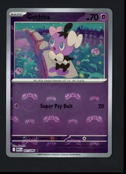 Gothita Master Ball Holo 041/086 White Flare Common Pokemon TCG - Image 1