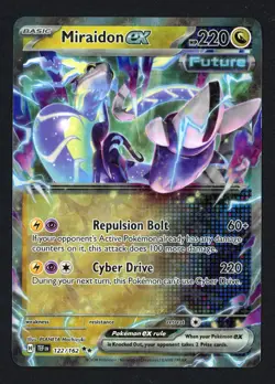 Miraidon ex 122/162 Temporal Forces Double Rare Pokemon TCG - Image 1