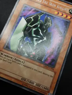 YUGIOH 2004 | GEARFRIED THE IRON KNIGHT | DB1-EN204 | RARE | VERY GOOD - Image 5