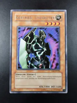 YUGIOH 2004 | GEARFRIED THE IRON KNIGHT | DB1-DE204 | GERMAN | RARE | VERY GOOD - Image 1