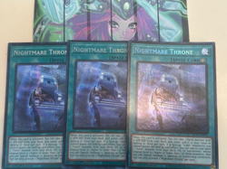 Yugioh 3x Nightmare Throne Prismatic Secret Rare MP25-EN072 2025 Mega-Pack NM - Image 1