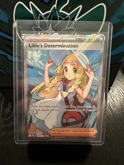 Pokemon TCG Mega Evolution Lillie’s Determination Full Art Trainer Card 169/132 - Image 1