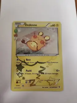 Pokemon Card TCG 2016 Radiant Collection Dedenne RC10/RC32 Reverse Holo Rare NM - Image 1