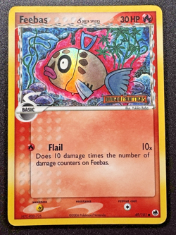 Feebas 49/101 EX Dragon Frontiers Pokemon Card Reverse Holo Foil Rare HP - Image 1