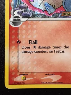 Feebas 49/101 EX Dragon Frontiers Pokemon Card Reverse Holo Foil Rare HP - Image 5
