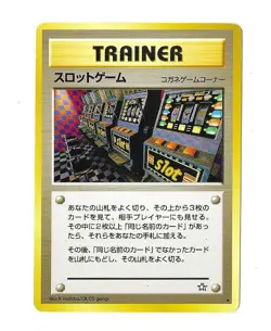 Banned Pokemon Card - Slot Machine Trainer Neo Genesis - Rare Japanese Card - Image 1