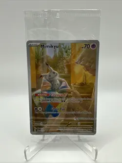 SEALED Pokemon Center Exclusive SVP #075 Mimikyu ETB Promo Pokemon TCG Card - Image 1