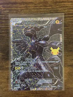 Pokemon TCG Zekrom Holo Rare Card 25th Anniversary Celebrations 114/114 - Image 1