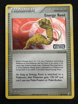 Energy Root 83/115 EX Unseen Forces Reverse Holo Pokemon Card MP - Image 1