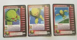 3x DRAGON BALL Z SAIBAIMEN 5 STAR RARE # 243 244 245 CCG TCG GAMING CARDS - Image 1
