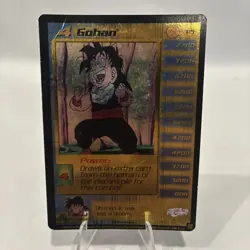 Gohan P5 Dragon Ball Z Score 2000 Gold Foil CCG TCG Trading Card Game - Image 1