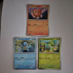 151 Promo Card Bundle: Bulbasaur, Charmander, Squirtle - SVP046 SVP047 SVP048 NM - Image 1