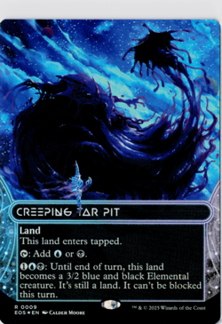 Creeping Tar Pit Borderless) | Foil | Edge of Eternities 0009 - Image 1