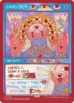 MTG English Consider (Rainbow Foil) NM Foil Secret Lair - Image 1