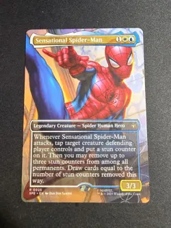 MTG Marvel's Spider-Man SENSATIONAL SPIDER-MAN Borderless Rare #0025 - Image 1
