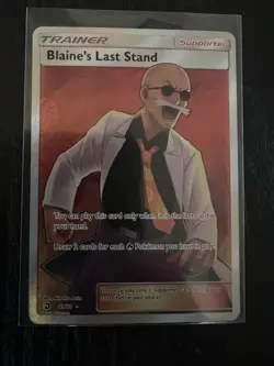 POKEMON FULL ART RARE BLAINES LAST STAND 69/70 NM/MINT WITH EXTRAS! - Image 1