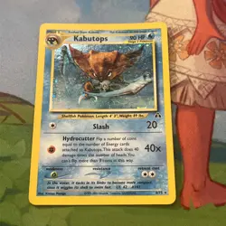 Pokemon TCG Kabutops 6/75 Neo Discovery Holo Rare - Image 1