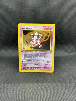 Mr. Mime 1st Edition Holo 06/64 Jungle Set Holo Pokemon TCG NM- - Image 1