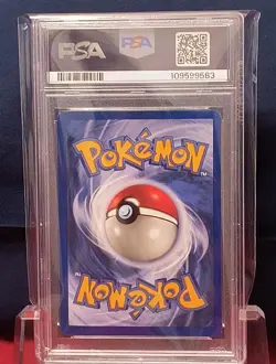 1999 PSA 7 Pokemon Fossil Hitmonlee Holo Rare - Image 2