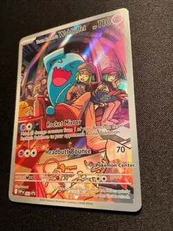 Pokemon TCG Team Rocket's Wobbuffet SVP 203 Pokemon Center Exclusive Promo - NM - Image 3