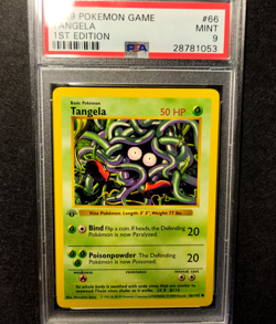 Pokemon TANGELA 66/102 1st Edition Shadowless Base set PSA 9 Private - Image 1