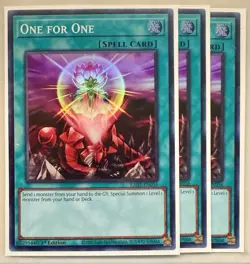 3x One for One 1st Edition Super Rare RA03-EN056 Yu-Gi-Oh! - Image 1