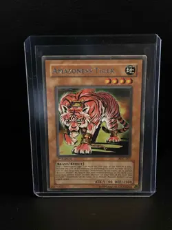 Amazoness Tiger - MFC-063 - Rare - 1st Edition Magician's Force Yu-Gi-Oh! Lightl - Image 1