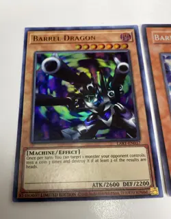 Yugioh - Barrel Dragon MC1-EN002 SECRET + Barrel Dragon LART-EN037 ULTRA NM SET - Image 2