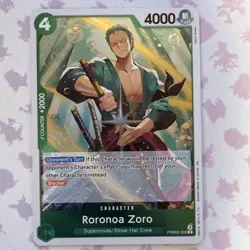 One Piece card PRB02-006 Roronoa Zoro R The Best vol.2 English - Image 1