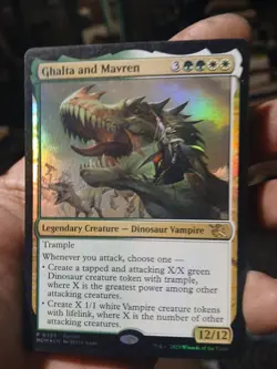MTG Ghalta and Mavren *PROMO FOIL* March of the Machine 386 NM - Image 1