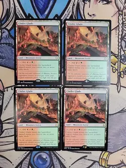 4x Cinder Glade - NM/M Mixed Sets BFZ AFC C19 MTG Magic - Image 1