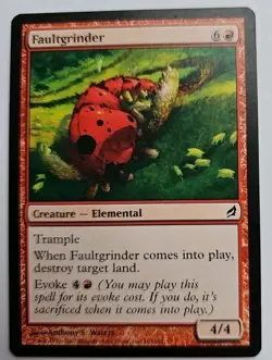MTG Magic The Gathering Card Faultgrinder Creature Elemental Red Lorwyn - Image 1