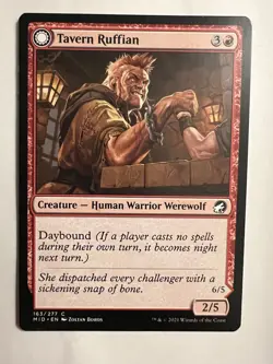 MTG Tavern Ruffian / Tavern Smasher Innistrad: Midnight Hunt 163/277 Magic NM - Image 1