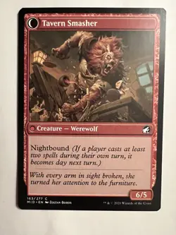 MTG Tavern Ruffian / Tavern Smasher Innistrad: Midnight Hunt 163/277 Magic NM - Image 2