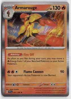 Pokemon Armarouge 041/198 Holo Rare SV01: Scarlet & Violet Base Set NM - Image 1