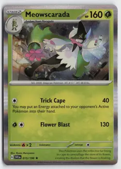 Pokemon Meowscarada 015/198 Holo Rare SV01: Scarlet & Violet Base Set NM - Image 1
