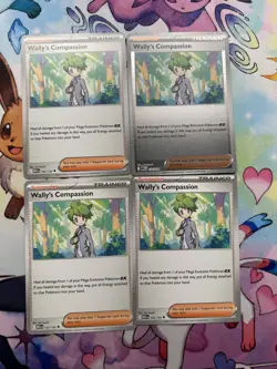 x4 Wally's Compassion 132/132 - Mega Evolution - Pokemon - NM/M English - Image 2