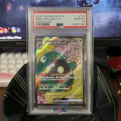 Pokemon 2025 Ionos Bellibolt ex 114/100 Super Rare SV9 JP Japanese GEM MT PSA 10 - Image 1